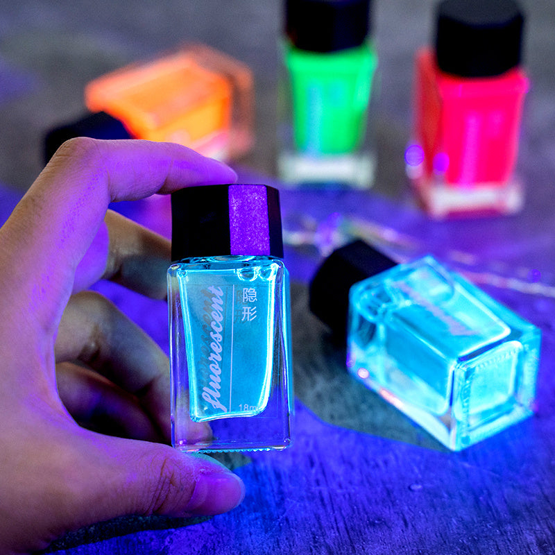 Invisible ink that glows