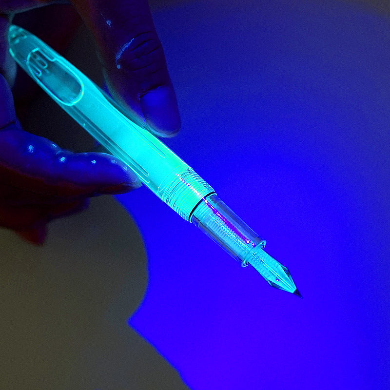 Invisible ink that glows