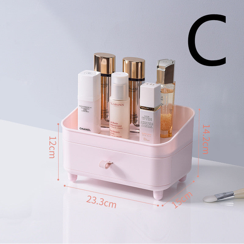 Transparent Makeup Vanity Box Portable Drawer Separation Storage Box